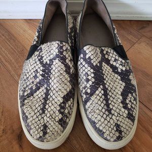 Vince Snakeskin Slip On Trainers